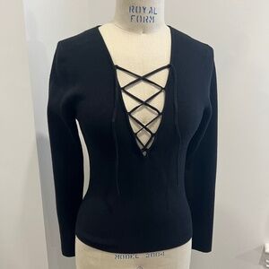 Aritzia criss cross sweater